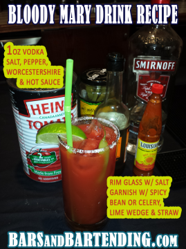 bloody mary drink recipe