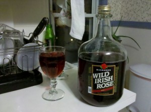 Wld Irish Rose, for those nights when 4.5 litres of regular strength wine isn't enough.